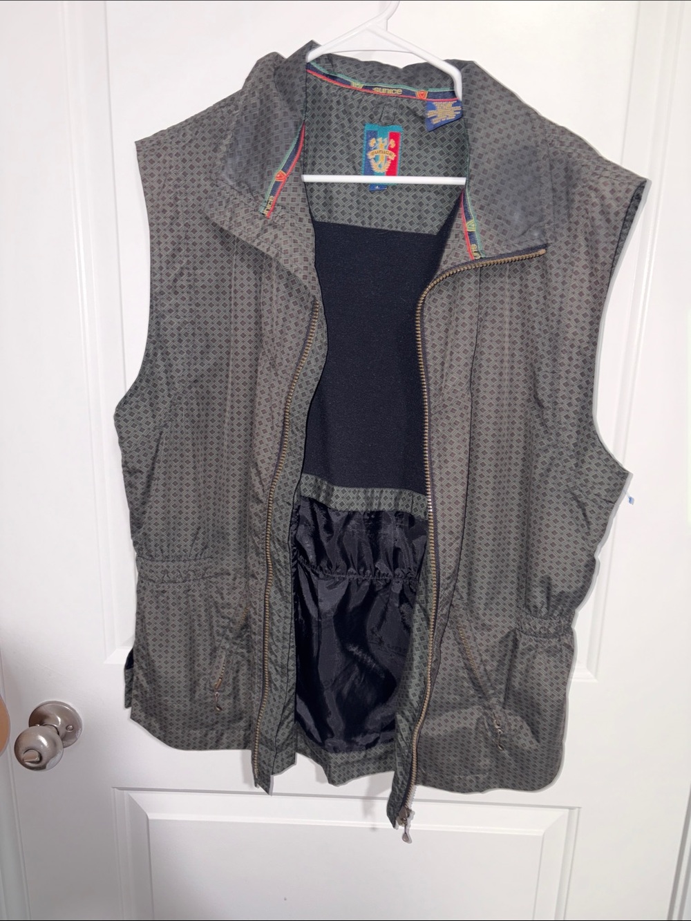 Vintage Sunice Women’s Golf Vest Size L 90s Y2K Full Zip Windbreaker